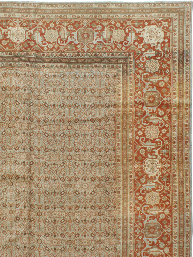 Antique Persian Tabriz Carpet, No.18911 - Staging