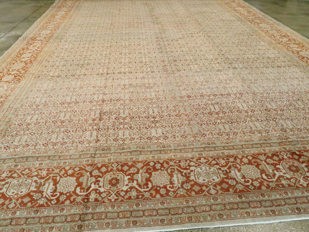 Antique Persian Tabriz Carpet, No.18911 - Staging