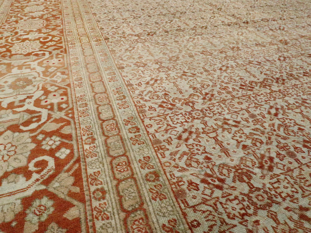 Antique Persian Tabriz Carpet, No.18911 - Staging