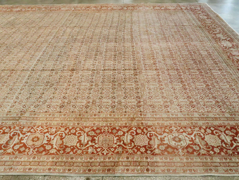 Antique Persian Tabriz Carpet, No.18911 - Staging