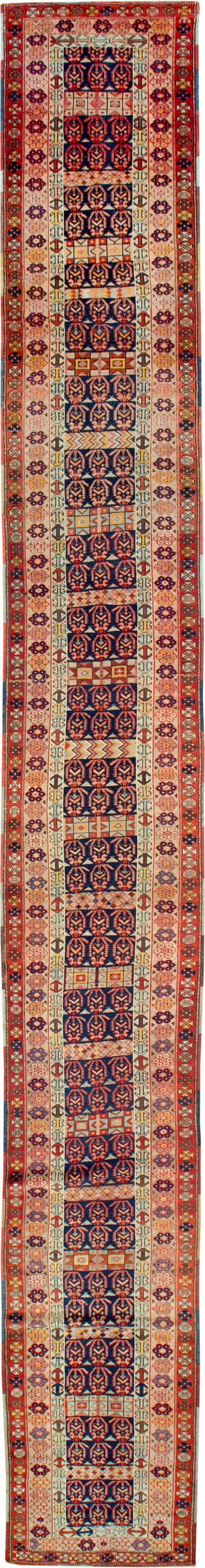 Antique Persian Northwest Long Runner, No.18912 - Staging