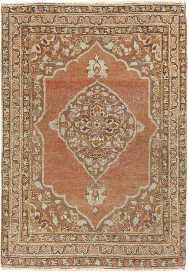 Antique Persian Tabriz Rug, No.18914 - Staging
