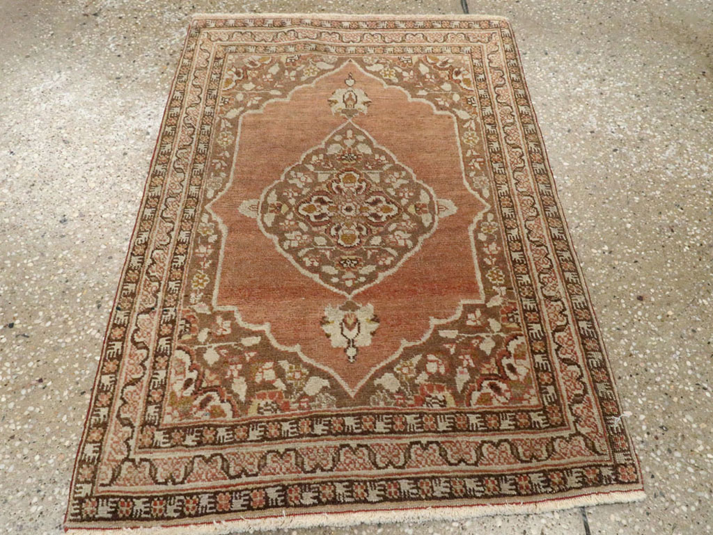 Antique Persian Tabriz Rug, No.18914 - Staging