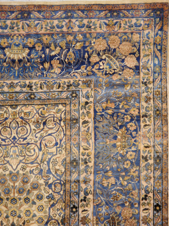 Vintage Persian Lavar Kerman Oversize Carpet, No.18917 - Staging