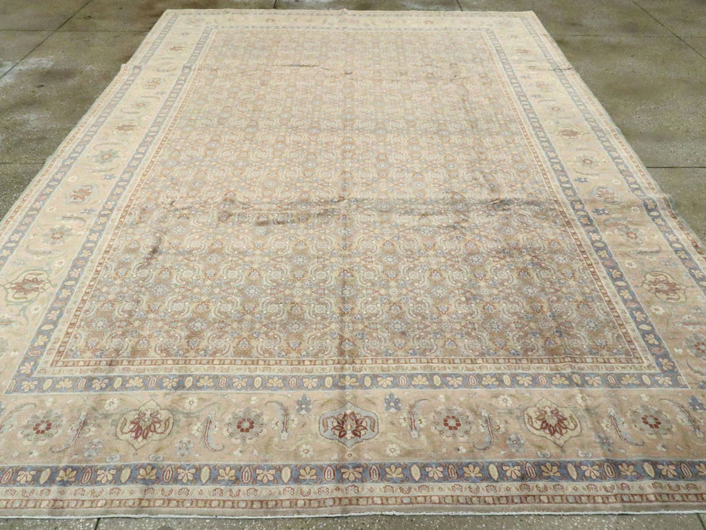 Antique Persian Tabriz Carpet, No.18926 - Staging