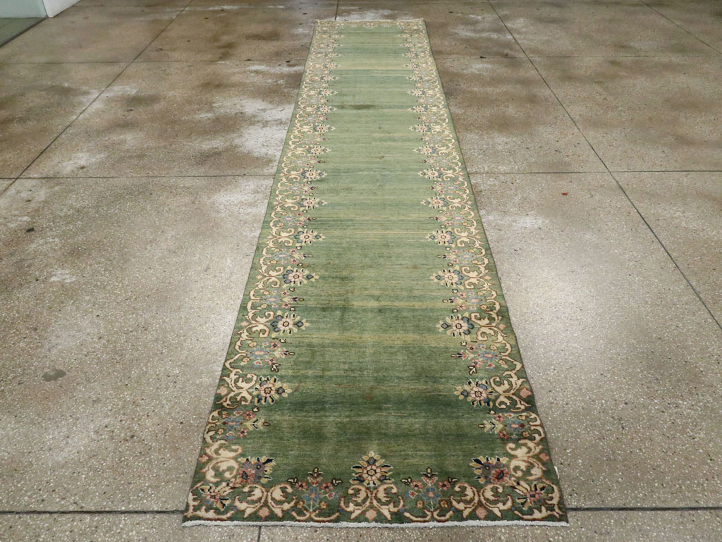 Vintage Persian Tabriz Runner, No.18934 - Staging