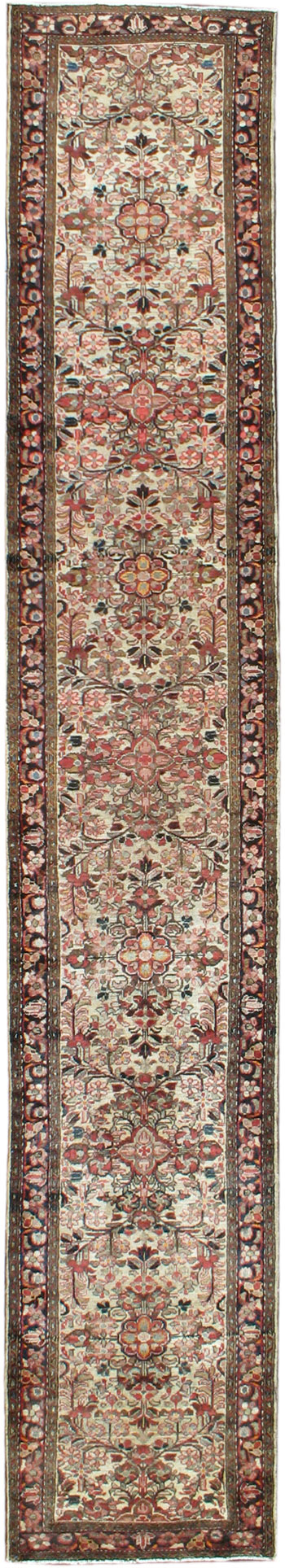 Vintage Persian Lilihan Runner, No.18939 - Staging