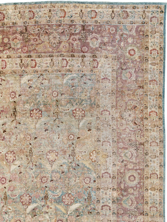 Antique Persian Mashad Carpet, No.18952 - Staging