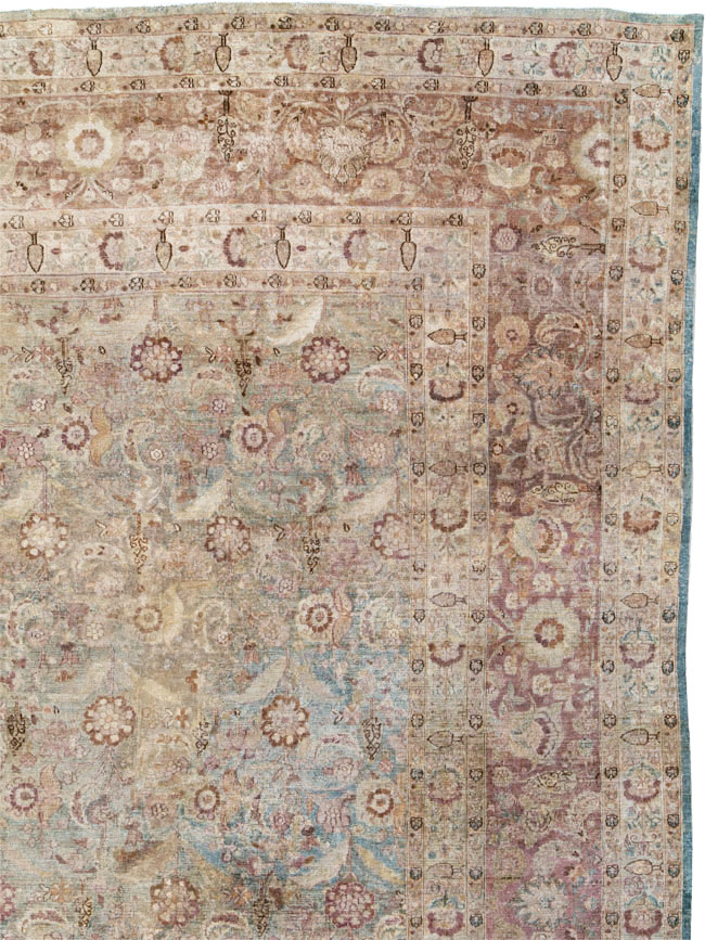 Antique Persian Mashad Carpet, No.18952 - Staging