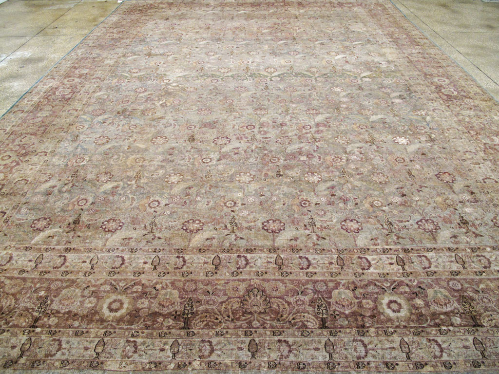 Antique Persian Mashad Carpet, No.18952 - Staging
