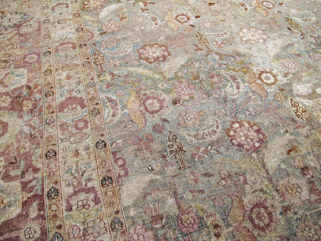Antique Persian Mashad Carpet, No.18952 - Staging