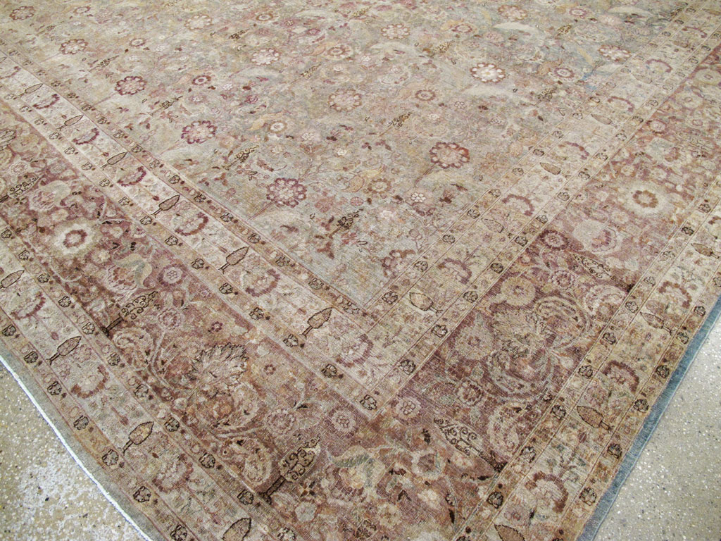 Antique Persian Mashad Carpet, No.18952 - Staging