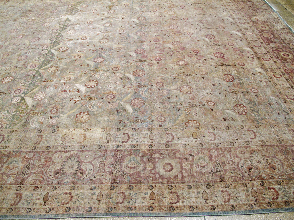 Antique Persian Mashad Carpet, No.18952 - Staging