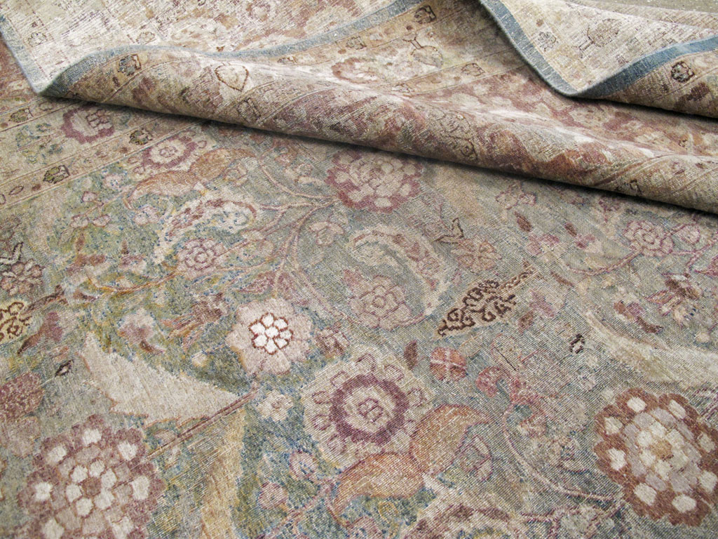 Antique Persian Mashad Carpet, No.18952 - Staging