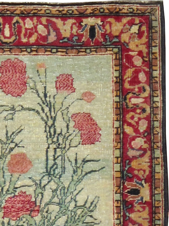 Antique Persian Mashad Rug, No.18964 - Staging