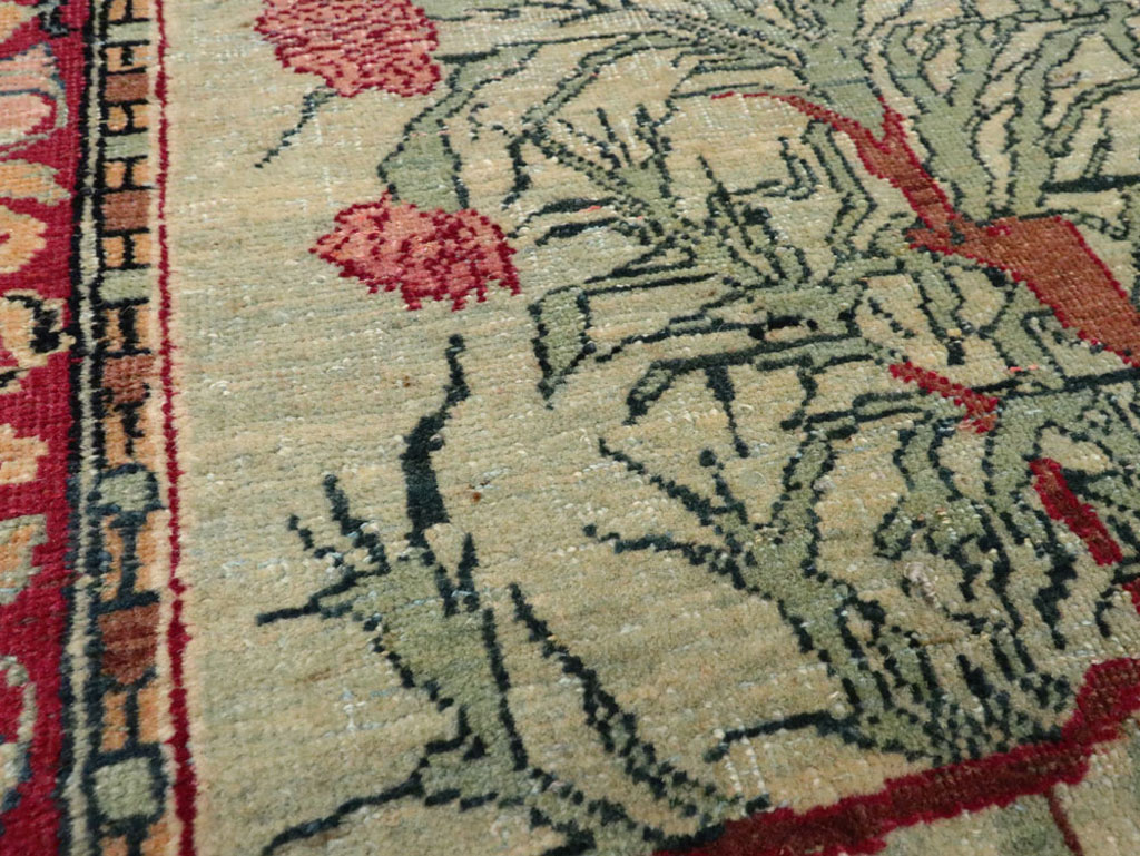 Antique Persian Mashad Rug, No.18964 - Staging