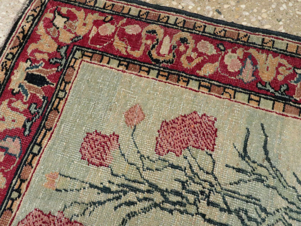Antique Persian Mashad Rug, No.18964 - Staging