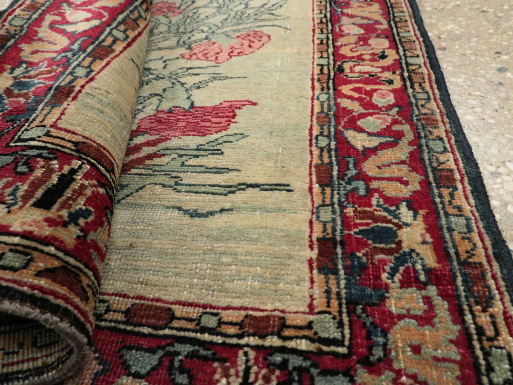 Antique Persian Mashad Rug, No.18964 - Staging