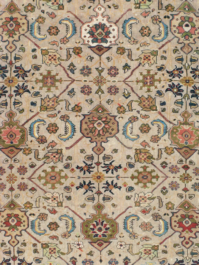 Antique Persian Mahal Carpet, No.18965 - Staging
