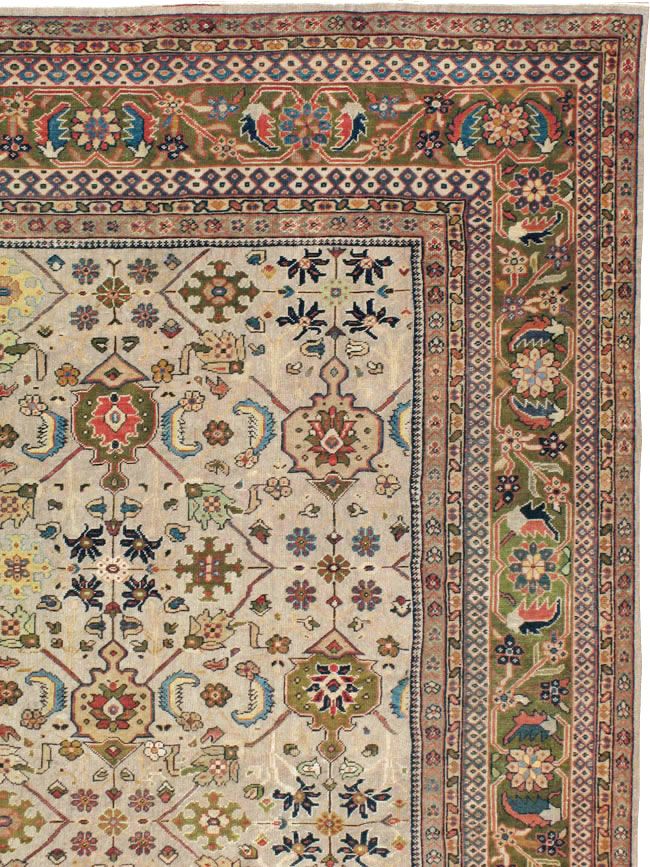 Antique Persian Mahal Carpet, No.18965 - Staging