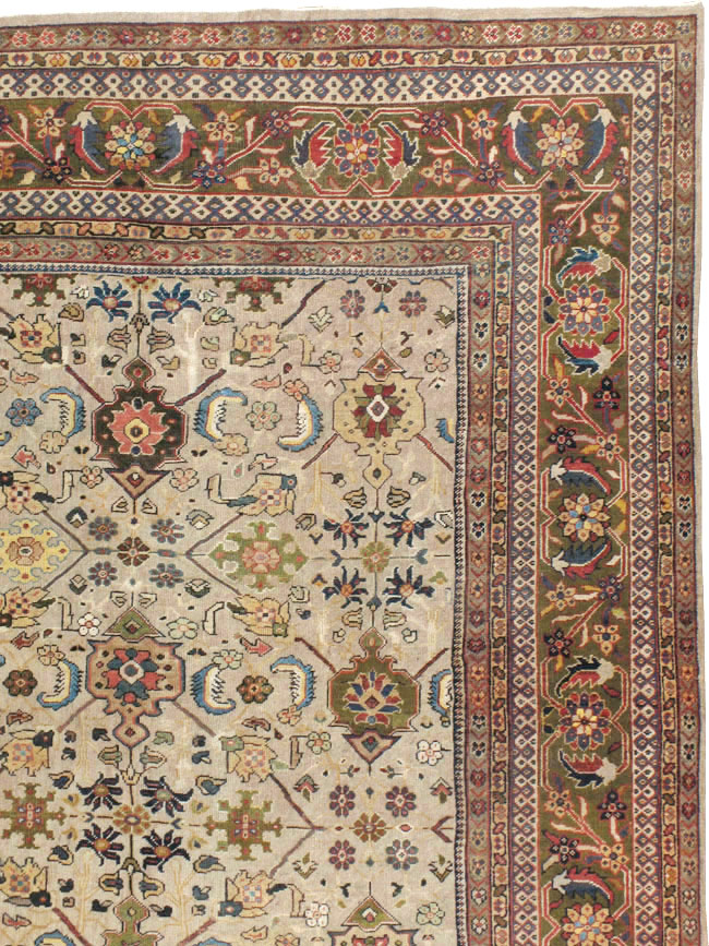 Antique Persian Mahal Carpet, No.18965 - Staging