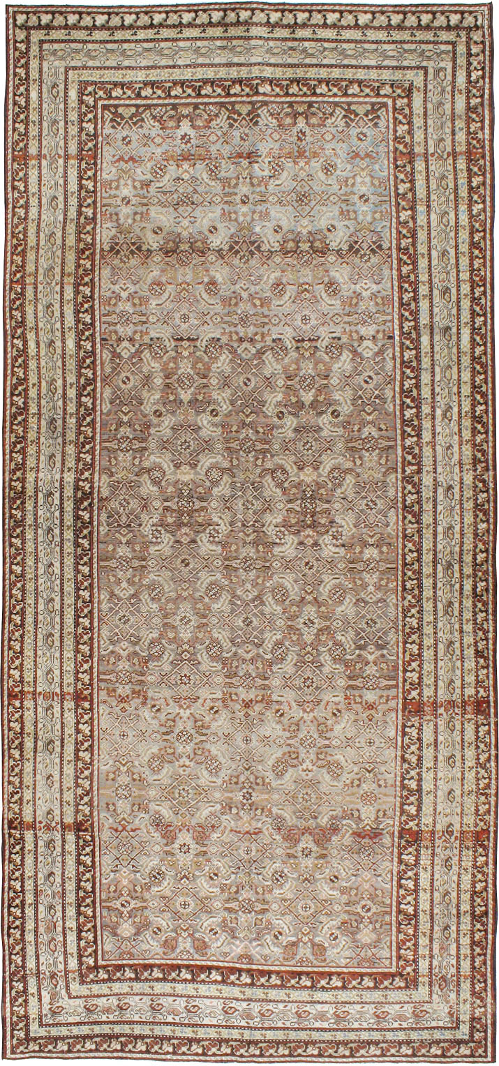 Vintage Persian Malayer Gallery Carpet, No.19017 - Staging