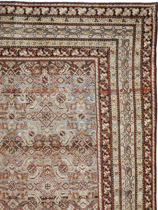 Vintage Persian Malayer Gallery Carpet, No.19017 - Staging