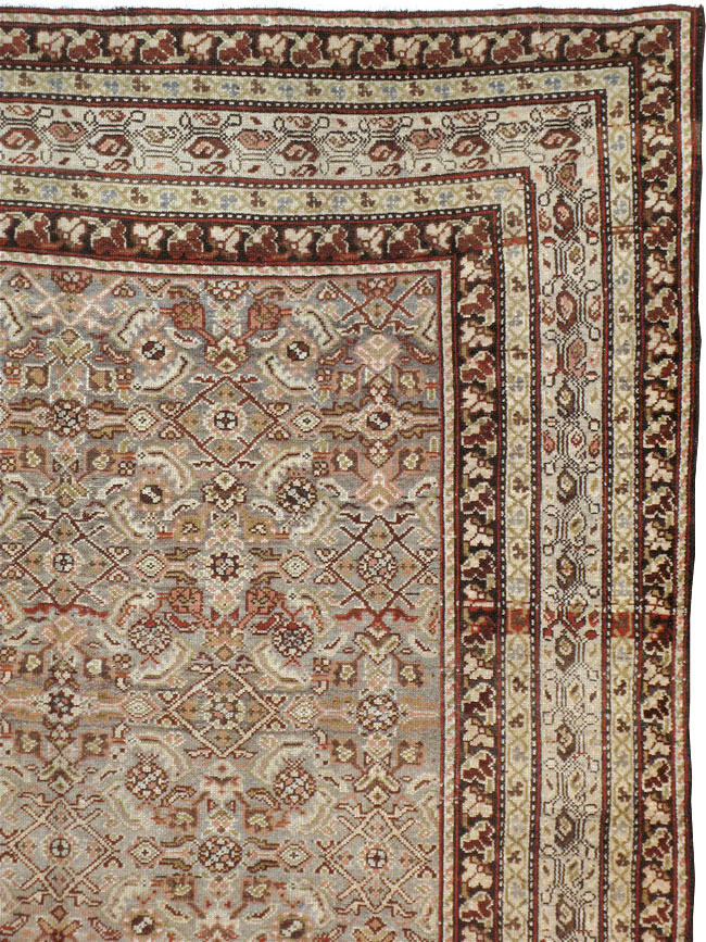 Vintage Persian Malayer Gallery Carpet, No.19017 - Staging