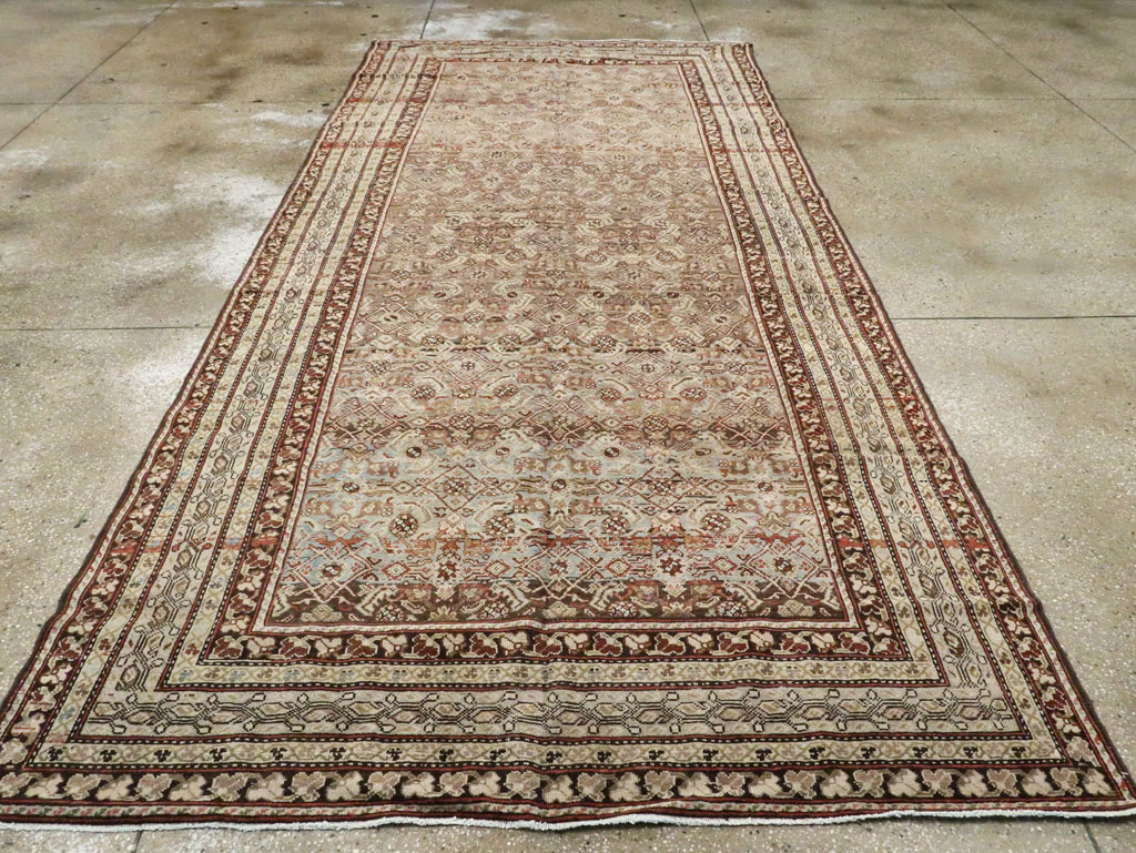 Vintage Persian Malayer Gallery Carpet, No.19017 - Staging
