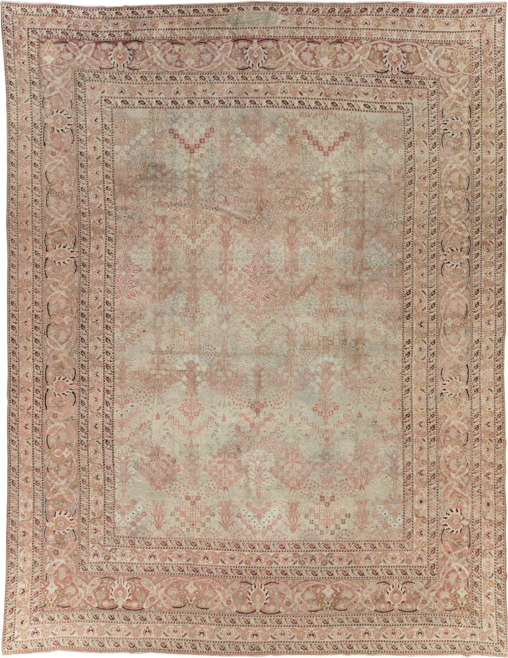 Antique Persian Dorokhsh Carpet, No.19025 - Staging