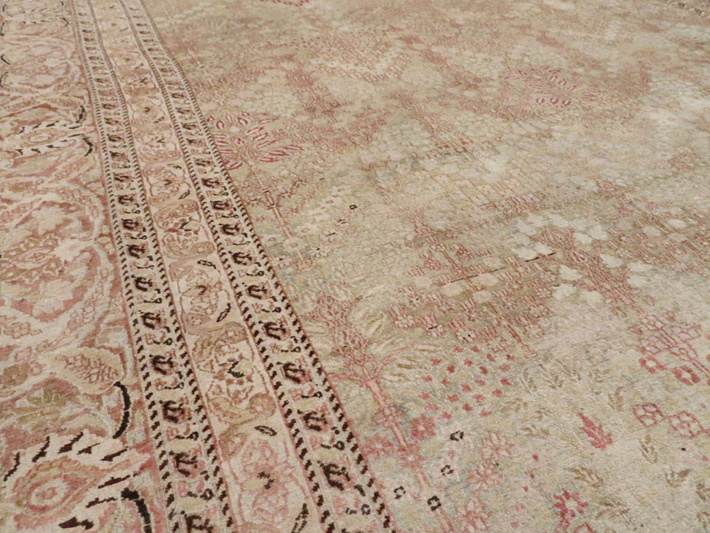 Antique Persian Dorokhsh Carpet, No.19025 - Staging