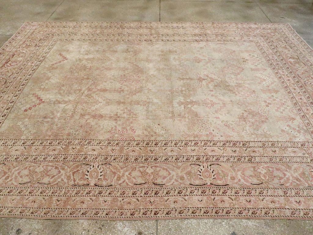 Antique Persian Dorokhsh Carpet, No.19025 - Staging