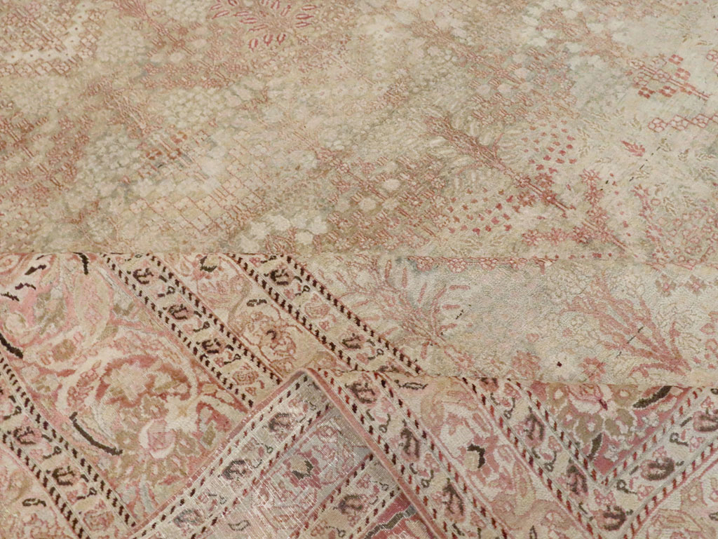 Antique Persian Dorokhsh Carpet, No.19025 - Staging