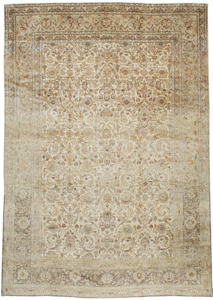 Vintage Persian Kashan Carpet, No.19026 - Staging