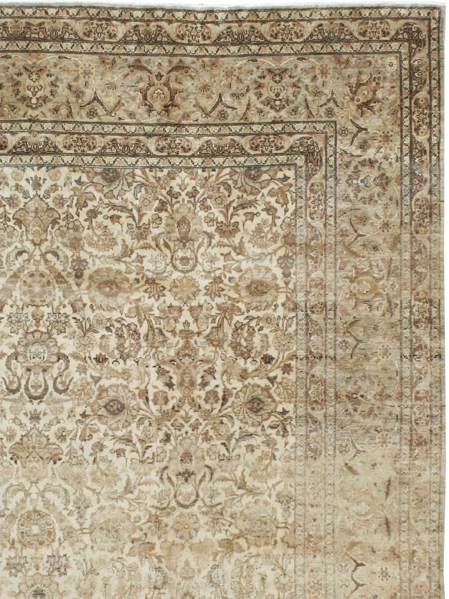 Vintage Persian Kashan Carpet, No.19026 - Staging