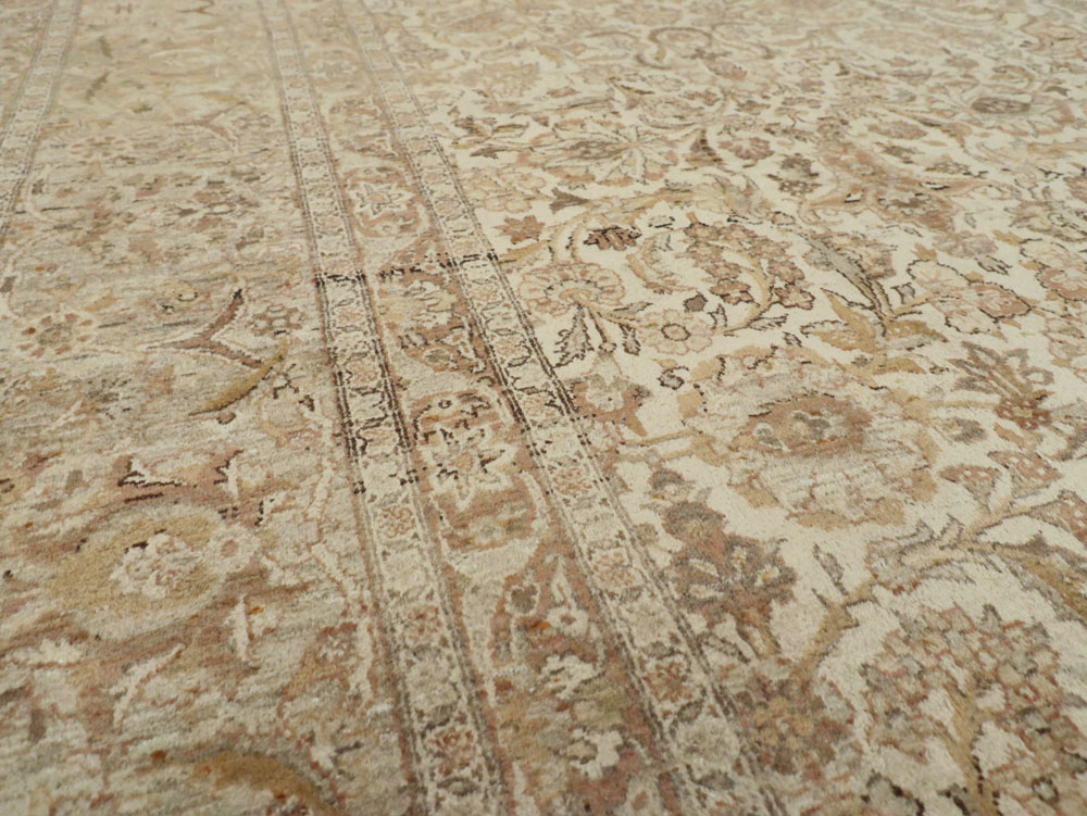 Vintage Persian Kashan Carpet, No.19026 - Staging