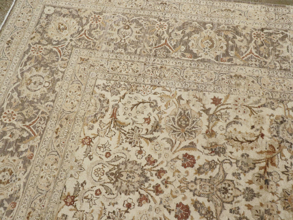 Vintage Persian Kashan Carpet, No.19026 - Staging