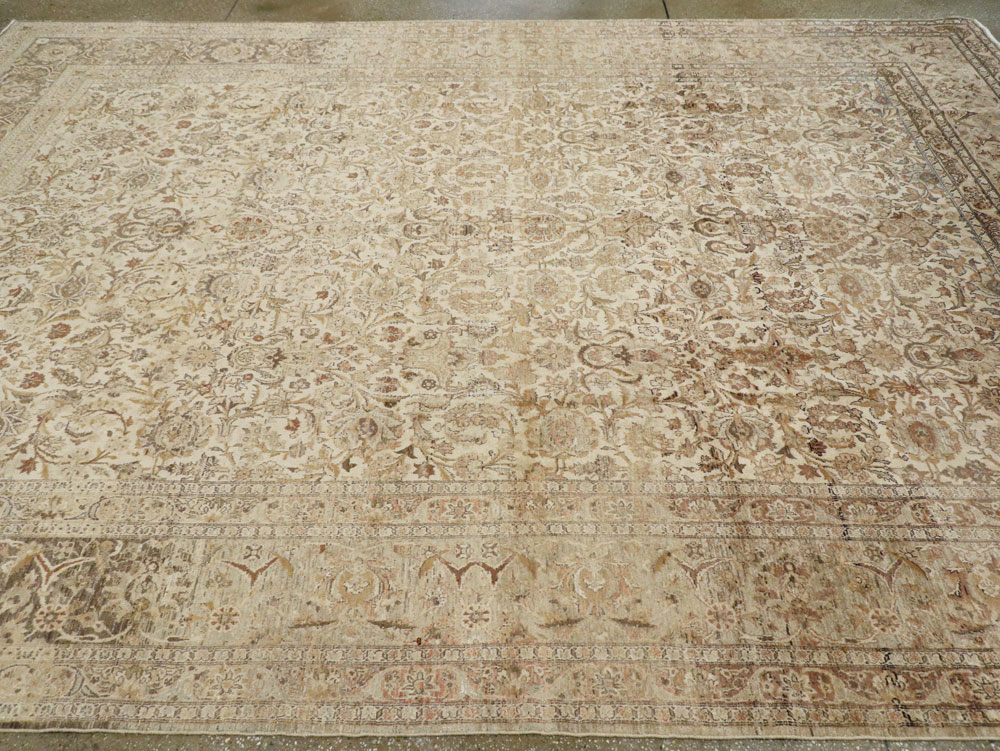 Vintage Persian Kashan Carpet, No.19026 - Staging