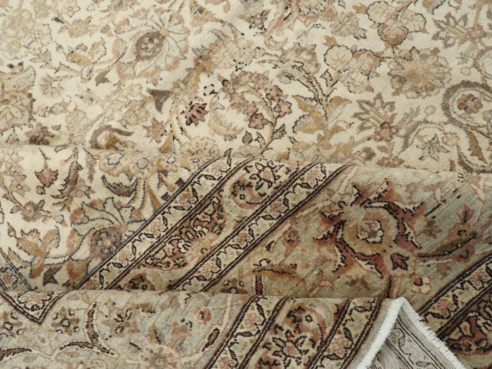 Vintage Persian Kashan Carpet, No.19026 - Staging