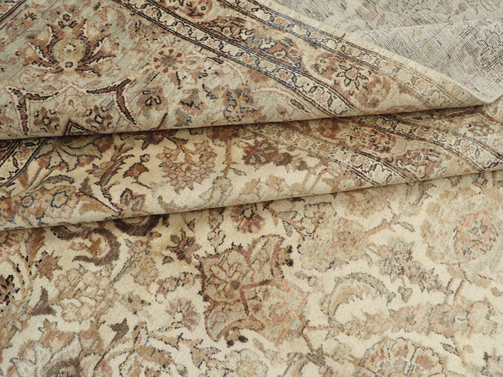 Vintage Persian Kashan Carpet, No.19026 - Staging