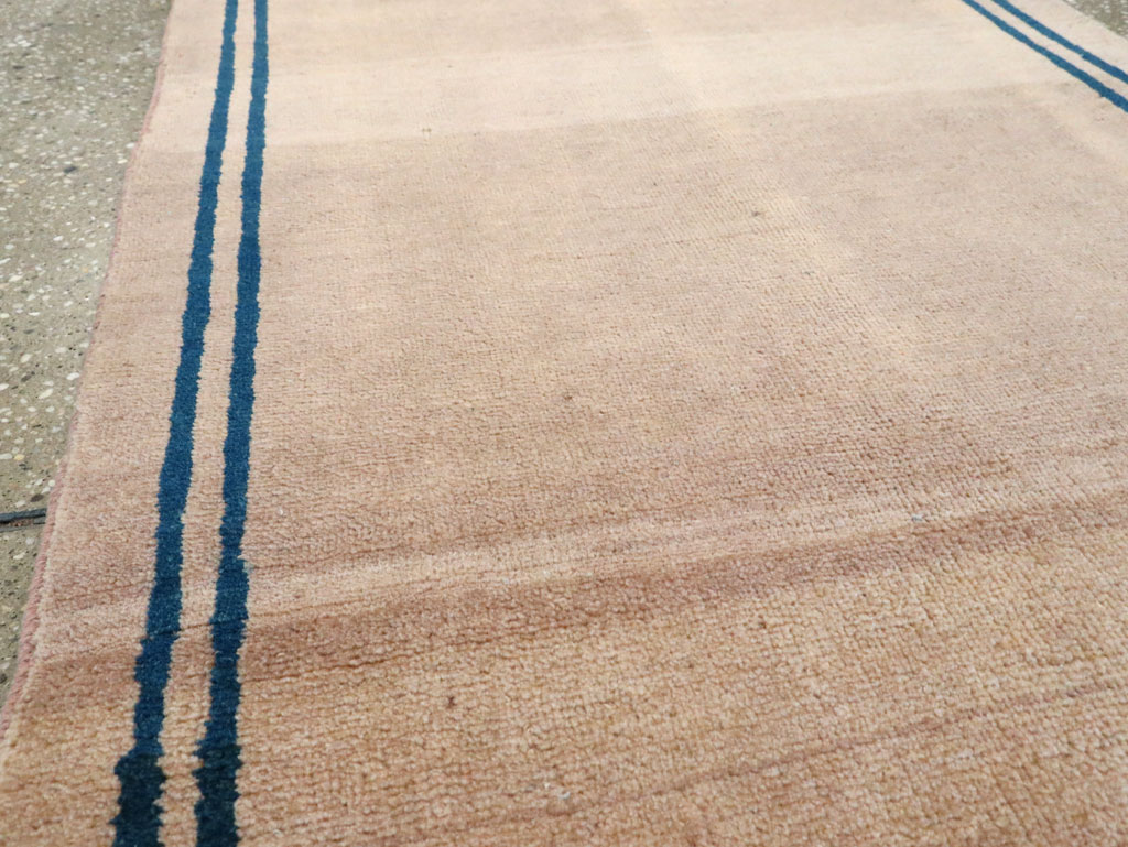 Vintage Persian Mashad Minimalist Runner, No.19038 - Staging