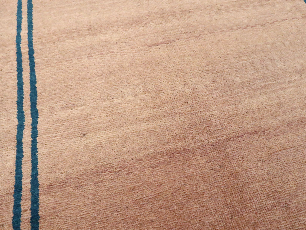 Vintage Persian Mashad Minimalist Runner, No.19038 - Staging