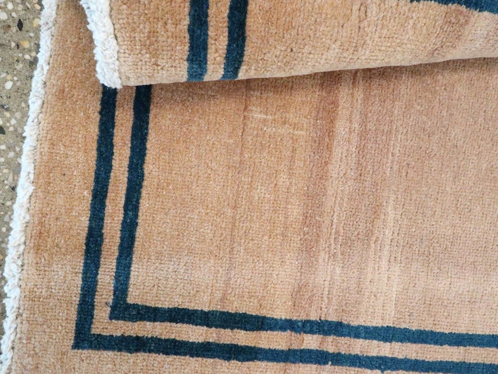 Vintage Persian Mashad Minimalist Runner, No.19038 - Staging