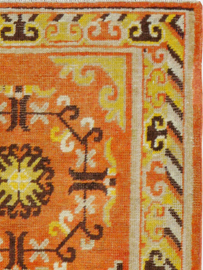 Vintage East Turkestan Khotan Rug (Pair: 1 of 2), No.19050 - Staging