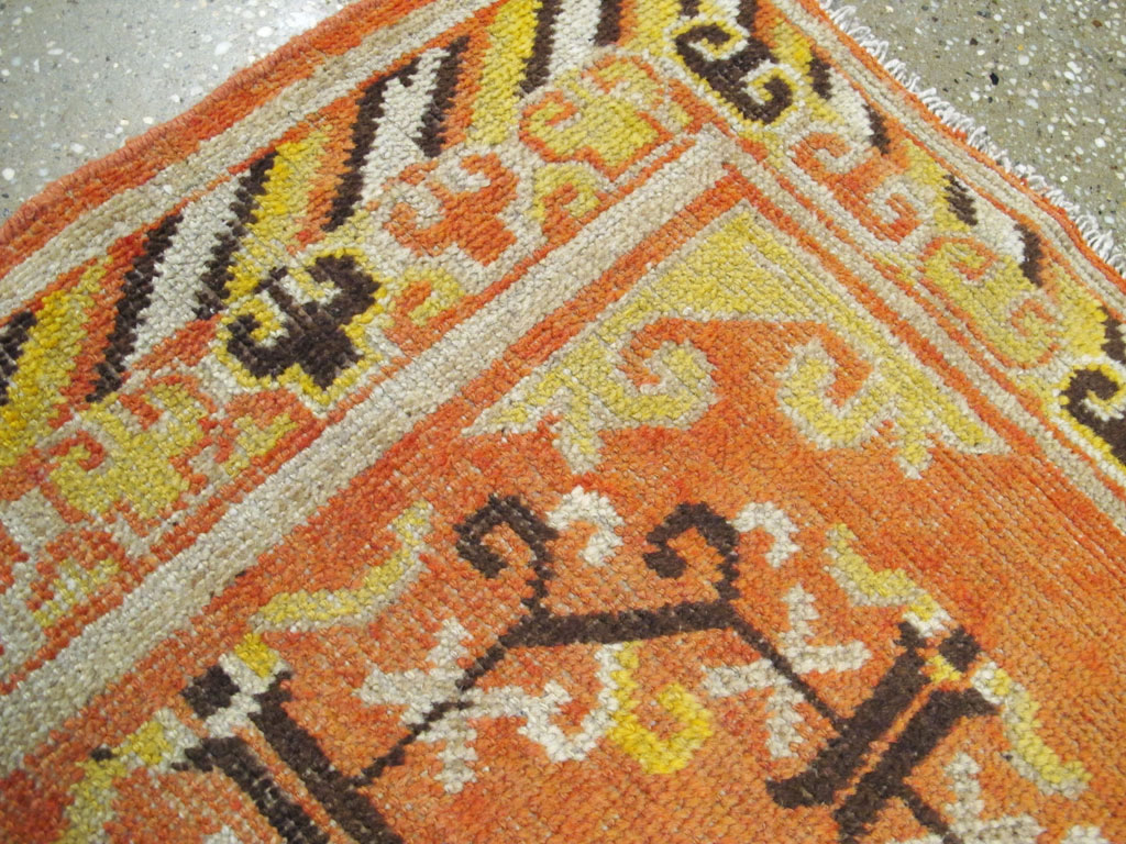 Vintage East Turkestan Khotan Rug (Pair: 2 of 2), No.19051 - Staging