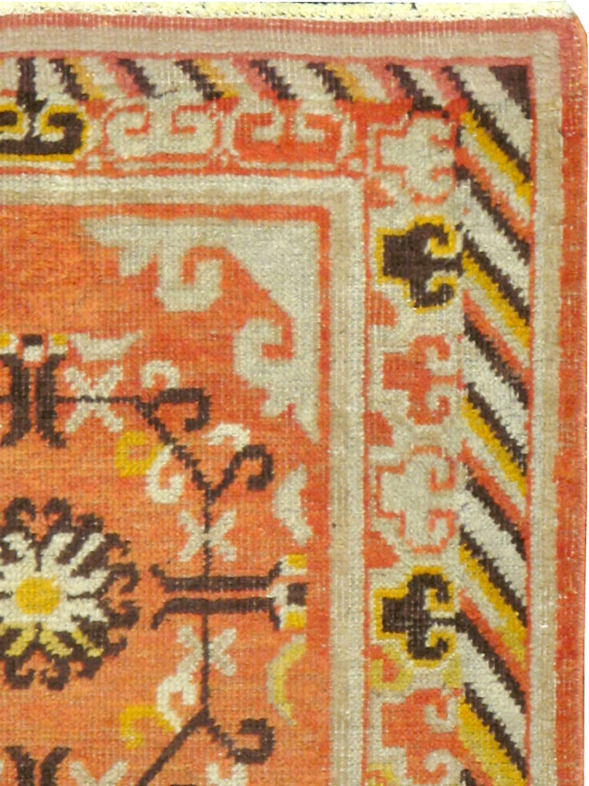 Vintage East Turkestan Khotan Rug (Pair: 2 of 2), No.19051 - Staging