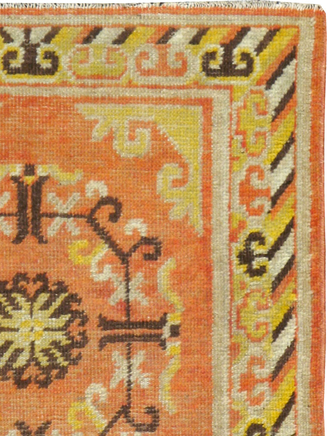 Vintage East Turkestan Khotan Rug (Pair: 2 of 2), No.19051 - Staging