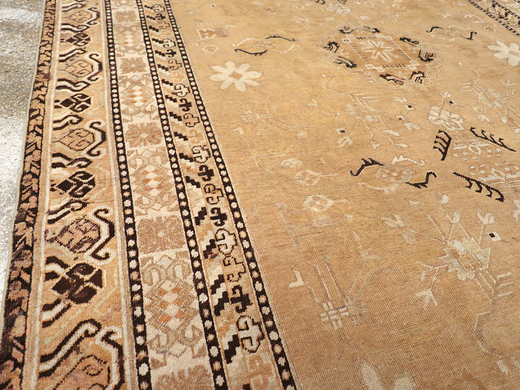 Antique East Turkestan Khotan Carpet, No.19052 - Staging