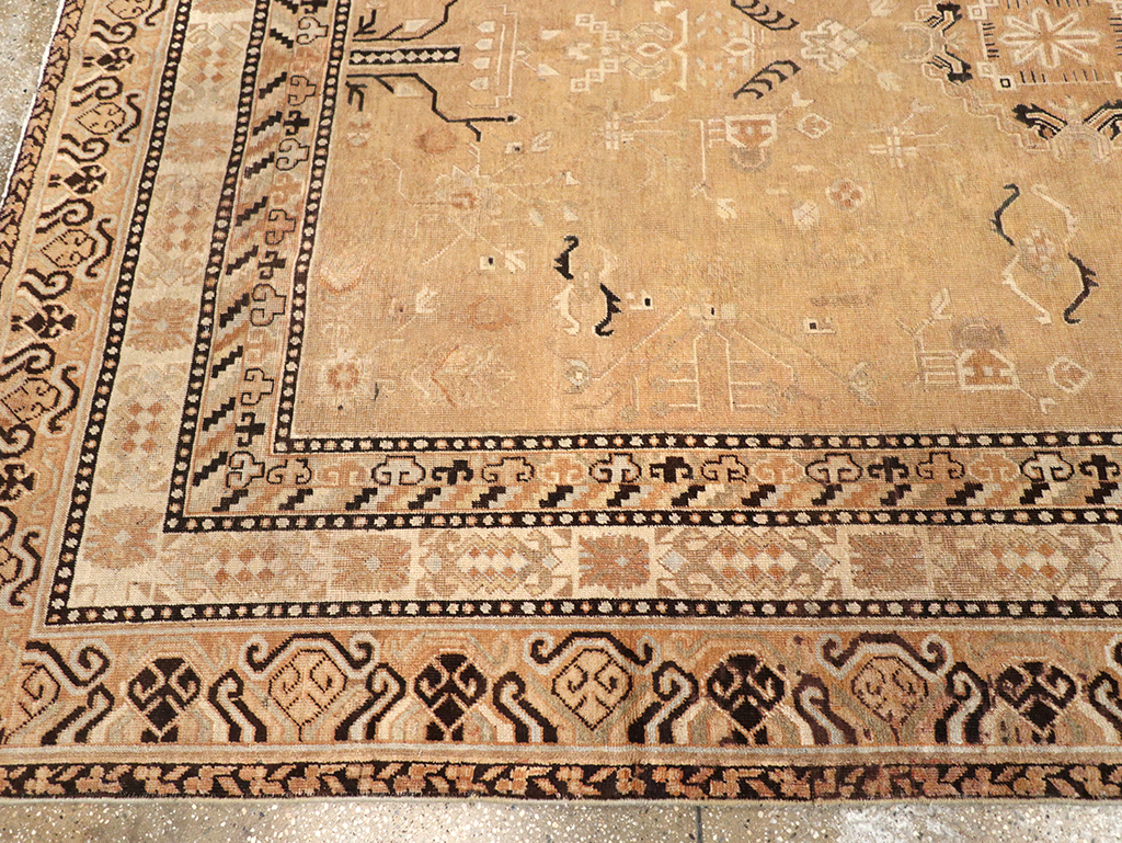 Antique East Turkestan Khotan Carpet, No.19052 - Staging