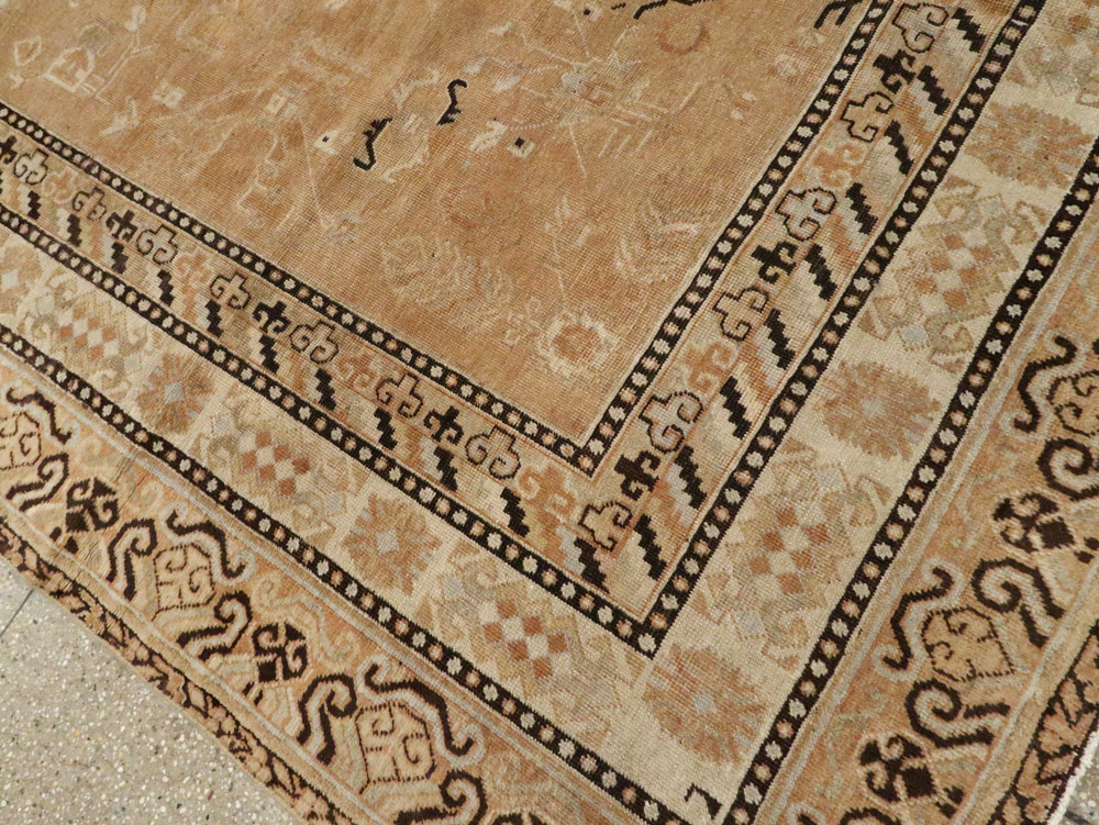 Antique East Turkestan Khotan Carpet, No.19052 - Staging